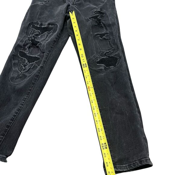 AEROPOSTALE Men’s Athletic Skinny Black Distressed Jeans Size 31/32 - Picture 7 of 9